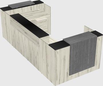 Reception desk u-shape