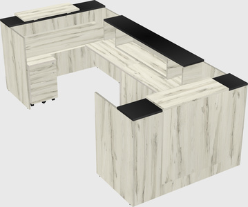 Reception desk u-shape