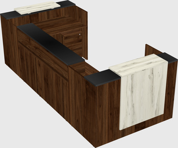 Reception desk u-shape