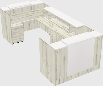 Reception desk u-shape