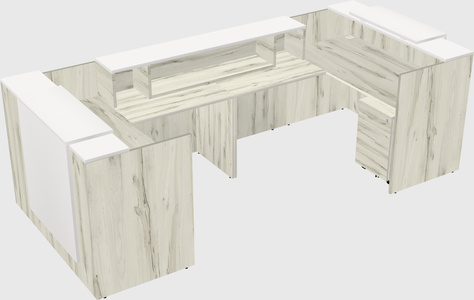 Reception desk u-shape