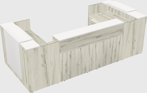 Reception desk u-shape