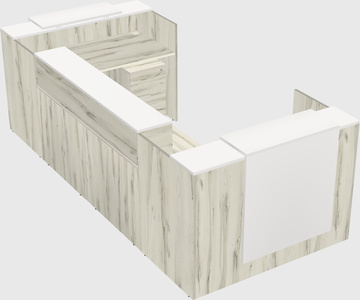 Reception desk u-shape