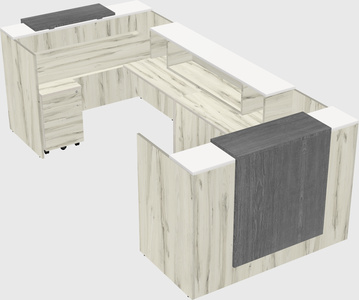 Reception desk u-shape
