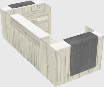 Reception desk u-shape