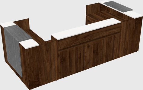 Reception desk u-shape