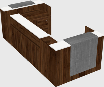 Reception desk u-shape