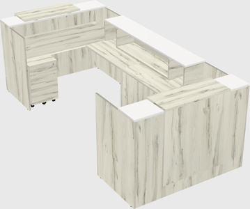 Reception desk u-shape