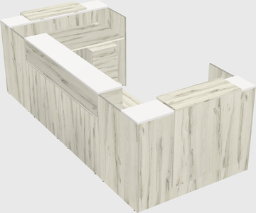 Reception desk u-shape