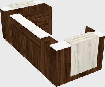 Reception desk u-shape