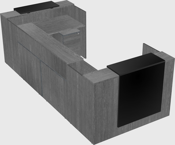 Reception desk u-shape