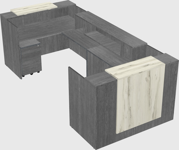 Reception desk u-shape