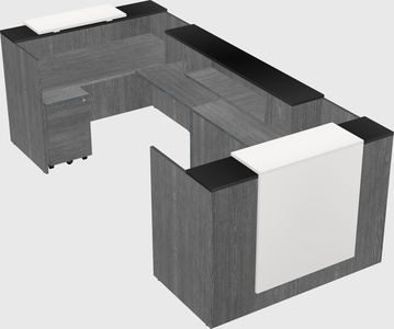 Reception desk u-shape