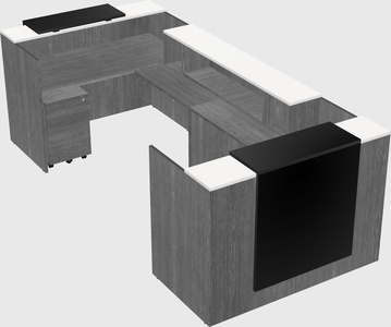 Reception desk u-shape