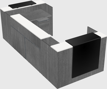 Reception desk u-shape