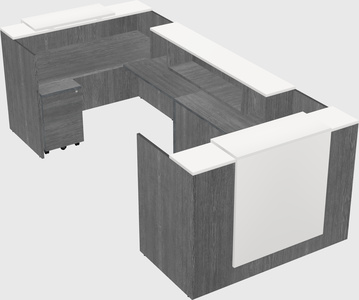 Reception desk u-shape