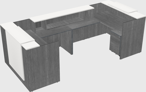 Reception desk u-shape