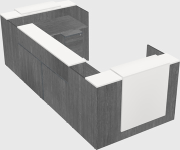 Reception desk u-shape