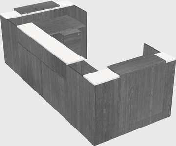 Reception desk u-shape