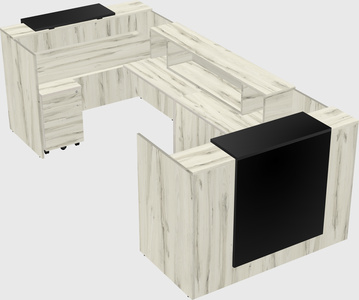 Reception desk u-shape