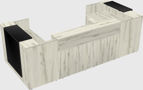 Reception desk u-shape