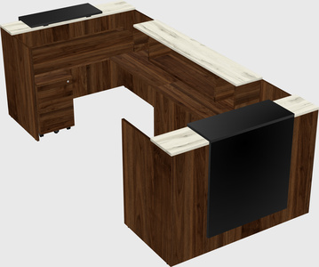Reception desk u-shape