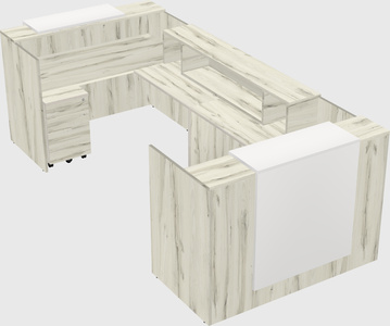 Reception desk u-shape