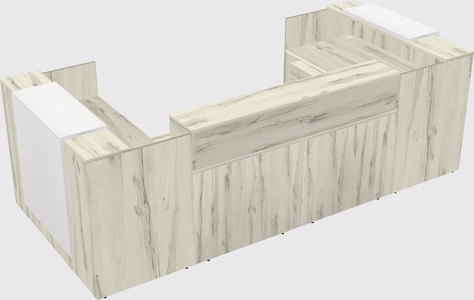 Reception desk u-shape