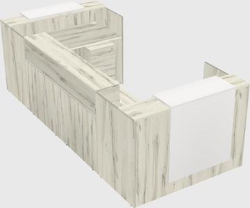 Reception desk u-shape