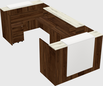 Reception desk u-shape