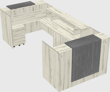 Reception desk u-shape