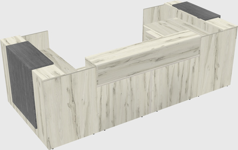 Reception desk u-shape