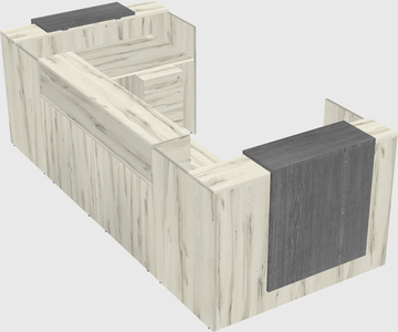 Reception desk u-shape
