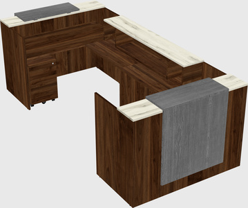 Reception desk u-shape