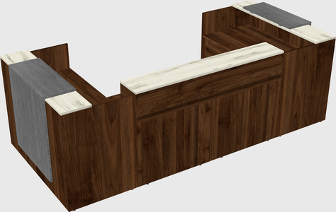 Reception desk u-shape