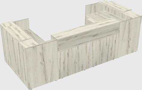 Reception desk u-shape