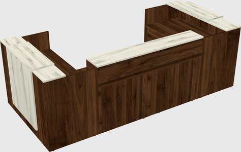 Reception desk u-shape