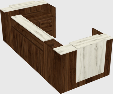 Reception desk u-shape