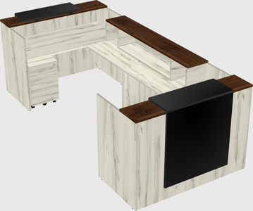 Reception desk u-shape
