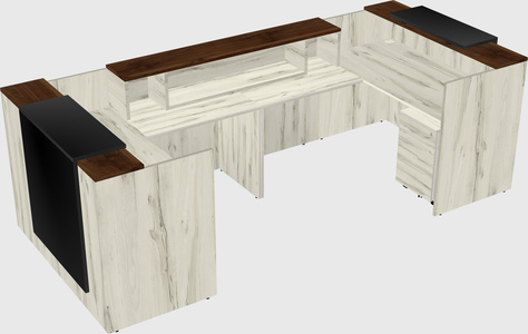Reception desk u-shape