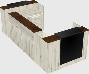 Reception desk u-shape