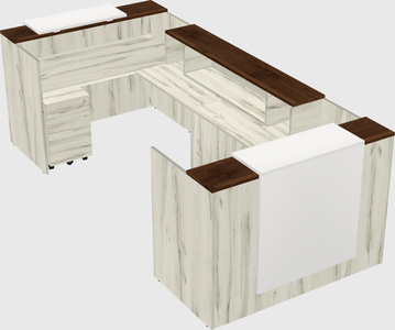 Reception desk u-shape
