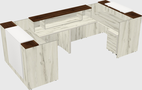Reception desk u-shape