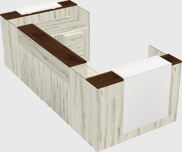 Reception desk u-shape