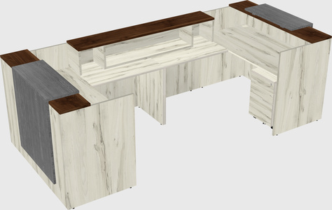 Reception desk u-shape