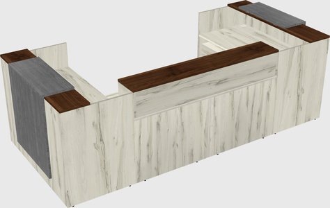 Reception desk u-shape