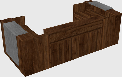 Reception desk u-shape