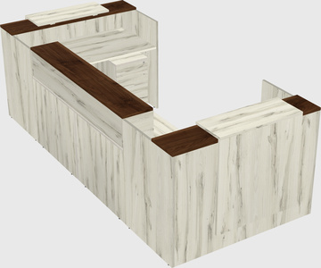 Reception desk u-shape