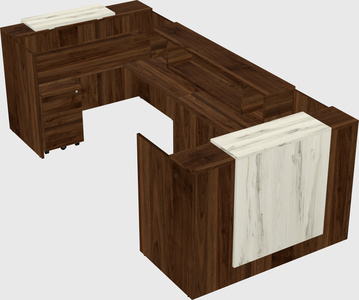 Reception desk u-shape