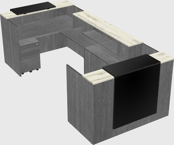 Reception desk u-shape